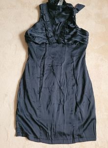 Esley satin Mini Black dress size M
